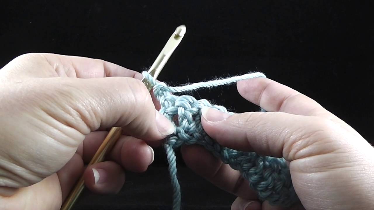 Front Post Double Crochet (Left-Handed)