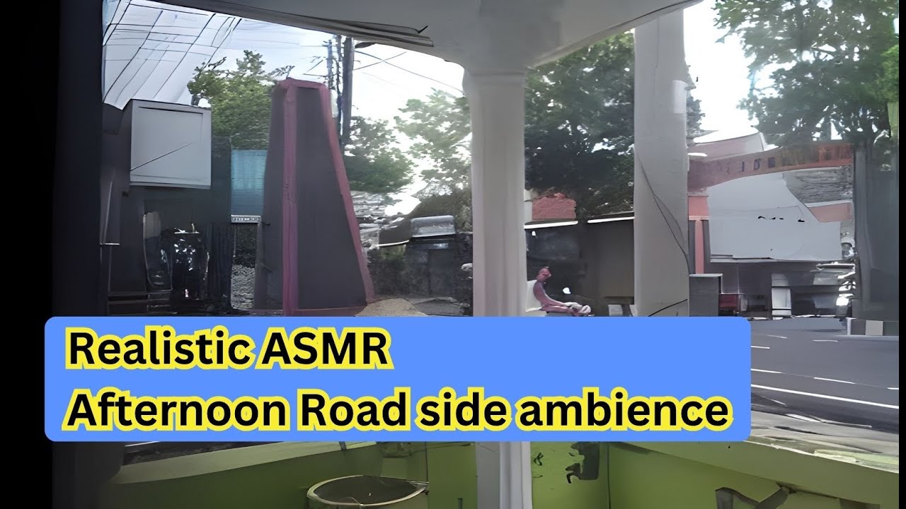 Evening Roadside Ambience | Relaxing ASMR Sounds of the Street