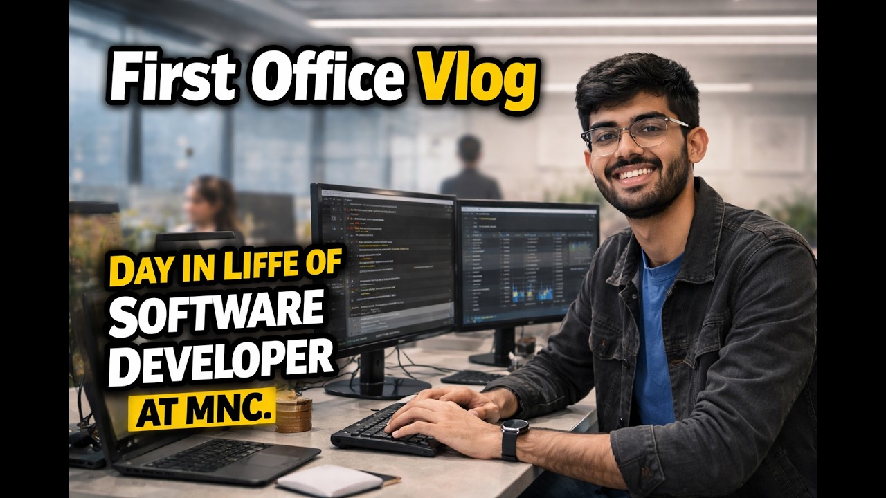First Office Vlog - Day in Life of Software developer at MNC