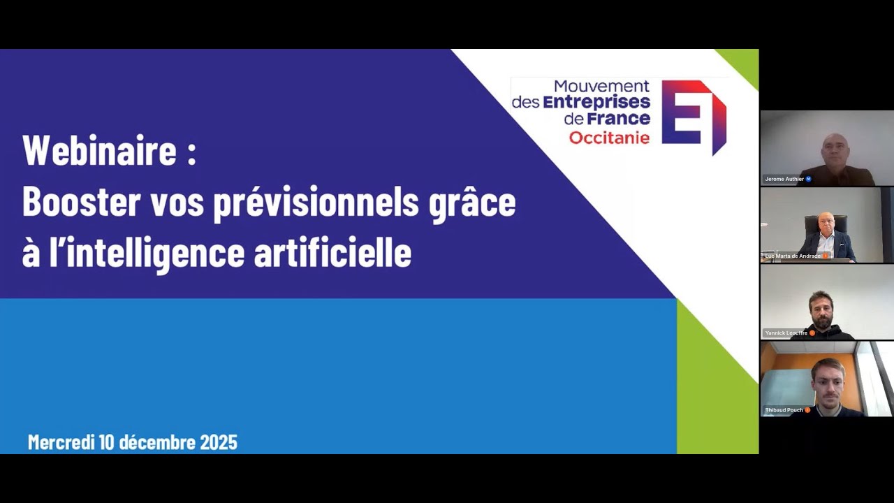 WEBINAIRE : Booster vos prévisionnels grâce à l'intelligence artificielle
