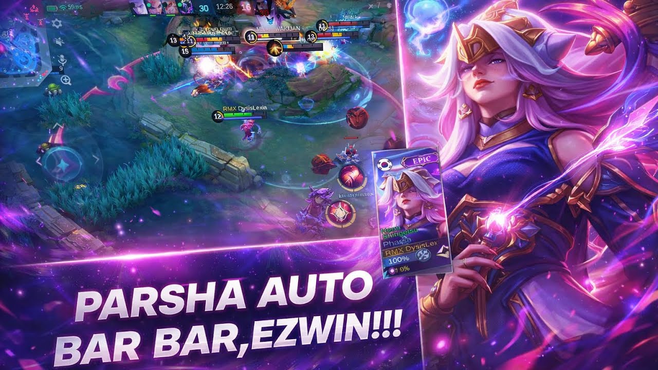 TUTORIAL ZONING PHARSA AWAL SEASON AUTO BAR - BAR !!! @mlbbesportsofficial @MobileLegends5v5MOBA 