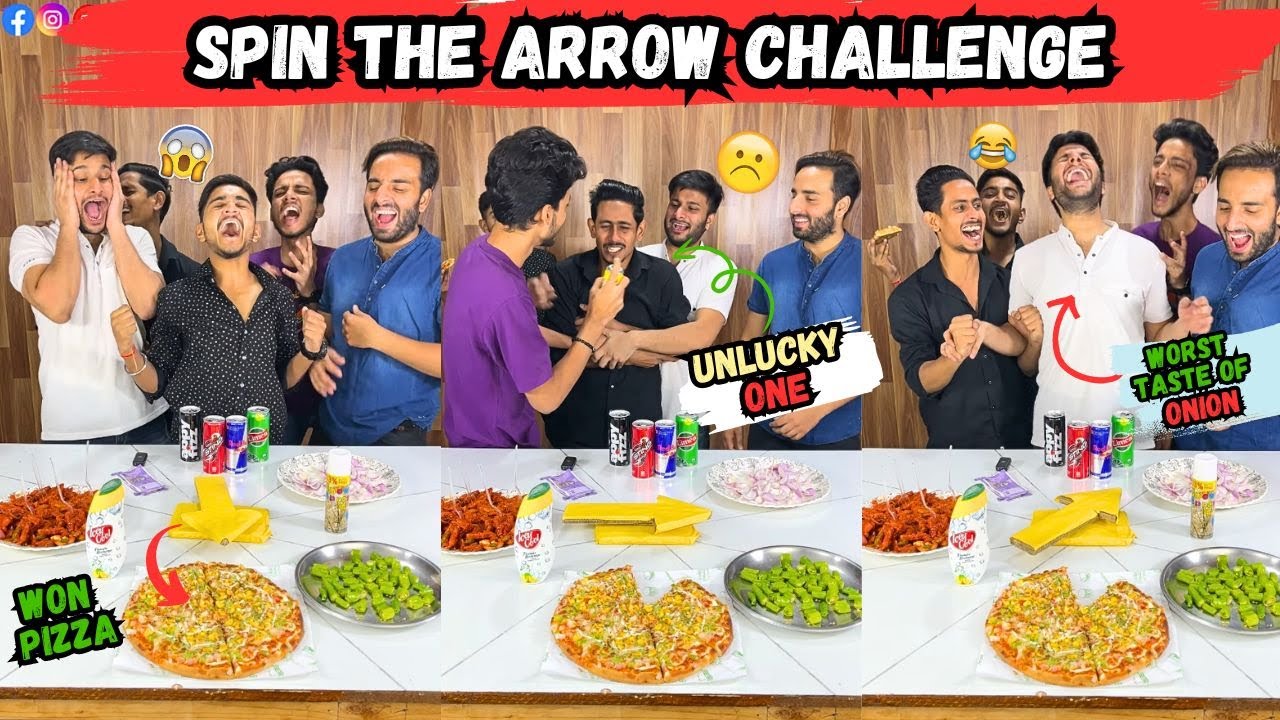 Spin The Arrow Challenge, I Feel Very Sorry For The Guy In The Black Shirt 😂 | Sahil Khan & Team |
