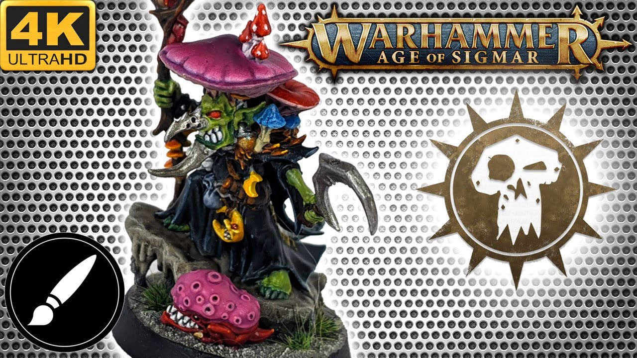Красим Fungoid Cave-Shaman. Snazzgar Stinkmullett. Age of Sigmar.
