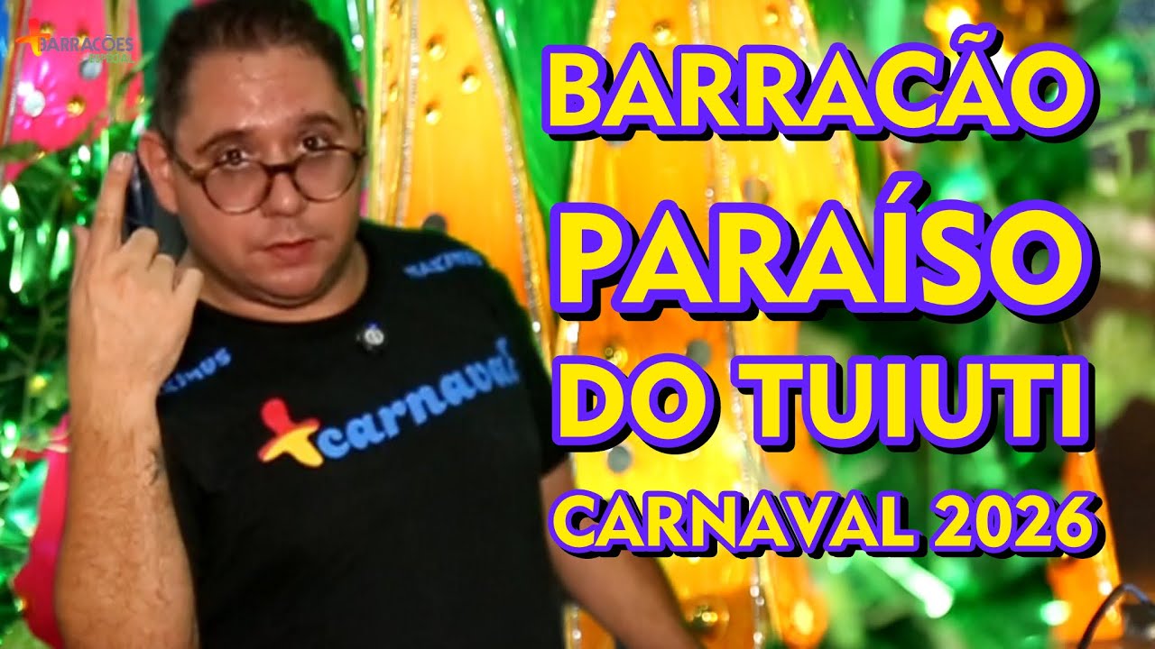 💛💙 Barracão do Paraíso do Tuiuti para o Carnaval 2026