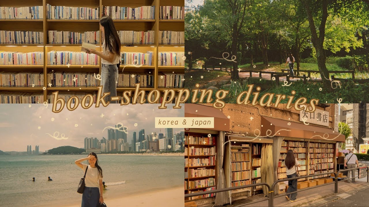book-shopping in korea + japan 📚 travel vlog & book haul 🇰🇷🇯🇵