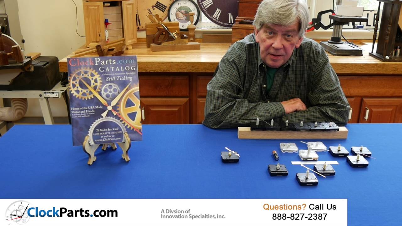 Quartz Clock Movements with Different Shaft Lengths