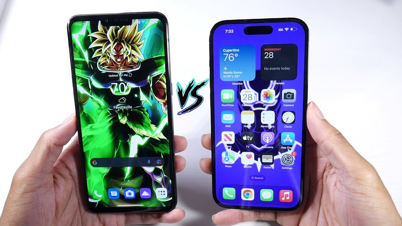 LG V50 VS iPhone 14 Pro! (Cameras, Speed Test, Display & Speakers)