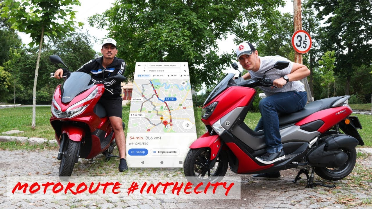 motoroute #inthecity etapa I : Yamaha NMax155 & Honda PCX125
