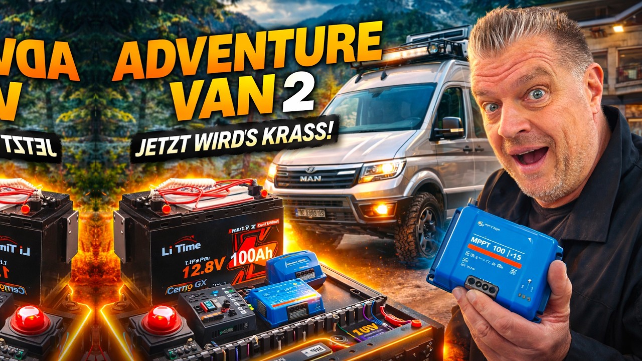 Adventure Van 2: High-Tech Elektroboard, Heizung außen & CNC-Ausbau eskaliert!