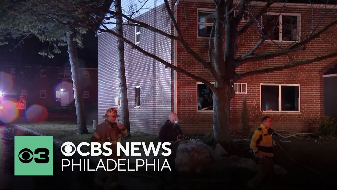 3 people hospitalized after fire tears through apartment building in Horsham, Pennsylvania