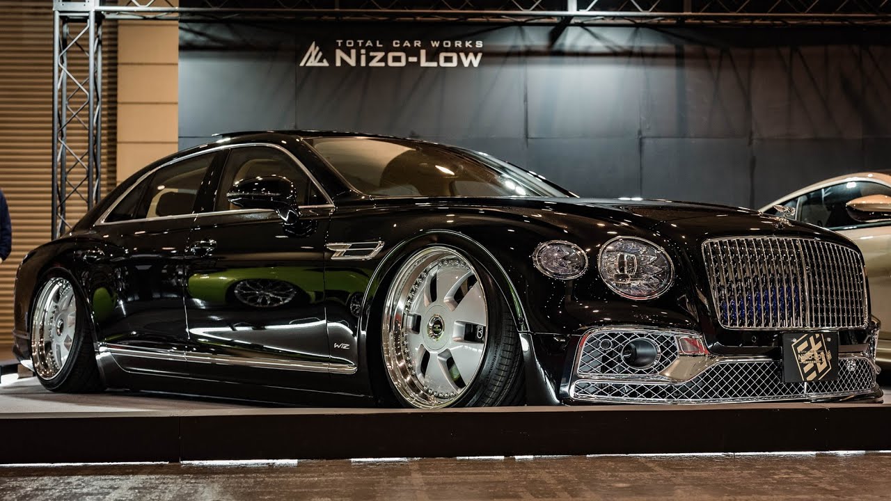 NIZO LOW BENTLEY FLYING SPUR W12 VIPSTYLE ニゾロー ベントレー フライングスパー W12 カスタム - OAM2023 大阪オートメッセ2023