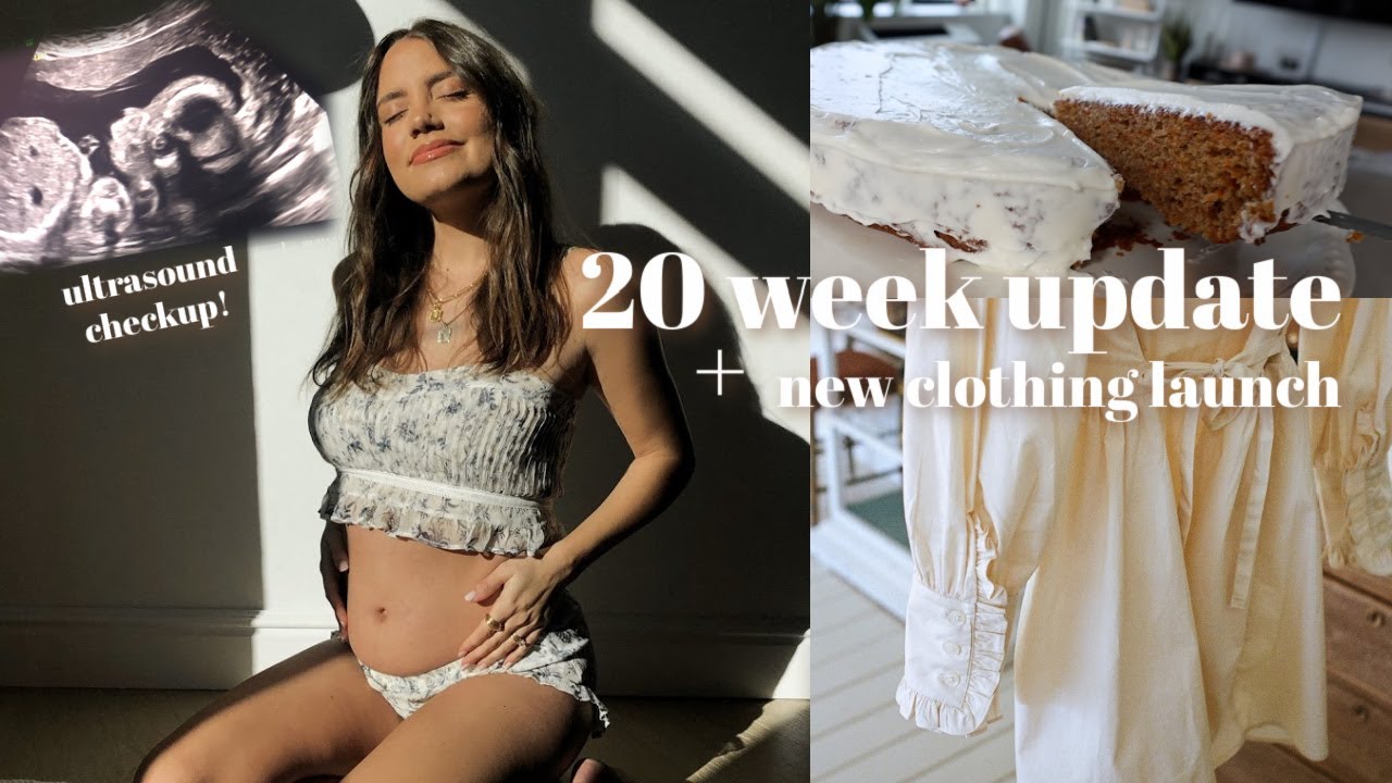 VLOG: 20 Week Pregnancy Update, making cake craving + new clothing launch!