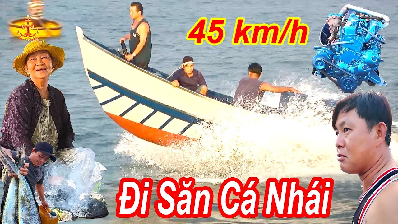 Cận Cảnh Săn Cá Nhái Biển Cùng Người Sản Xuất Xuồng Tốc Độ Cao Tại Mỹ Tân - Ninh Thuận