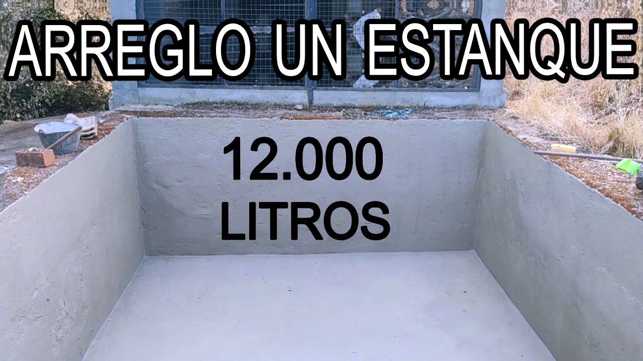 COMO ARREGLAR HUMEDADES y perdidas de agua en PISCINAS o en un ESTANQUE DE 12.000 LITROS CON PECES