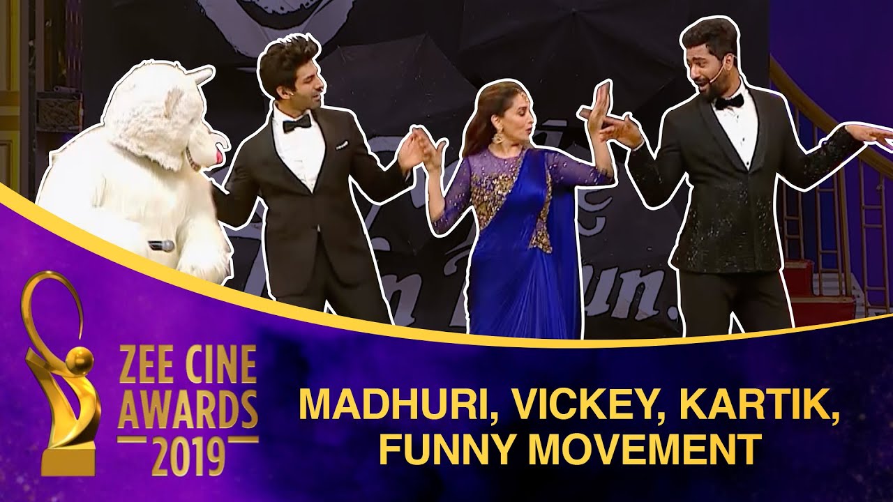 Tuffy of HAHK | Madhuri Dixit, Vicky Kaushal, Kartik Aaryan | Funny Act | Zee Cine Awards 2019