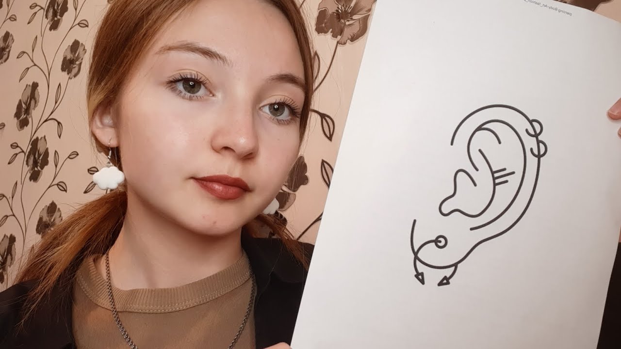 ASMR/АСМР прокол ушек👂пирсинг⭐|шепот💤 ролевая игра| триггеры|персональное внимание🥺💜😽