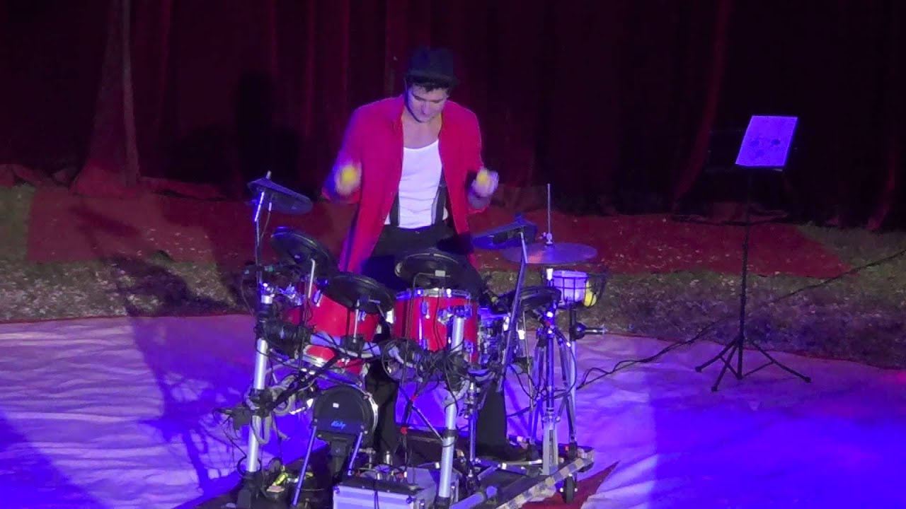 Tony Garcia Juggling Drummer.