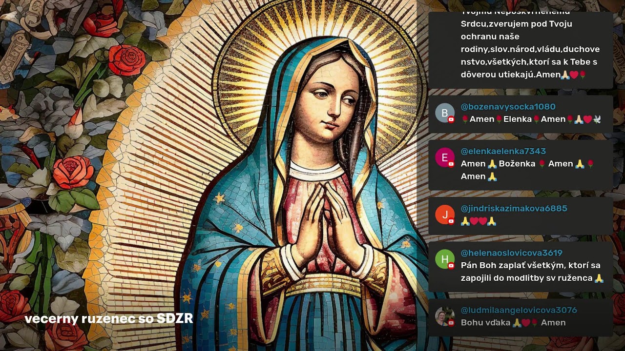 Večerný ruženec so SDZR