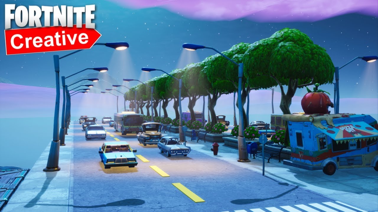 How to build a City Street! (Fortnite Creative Tutorial!)