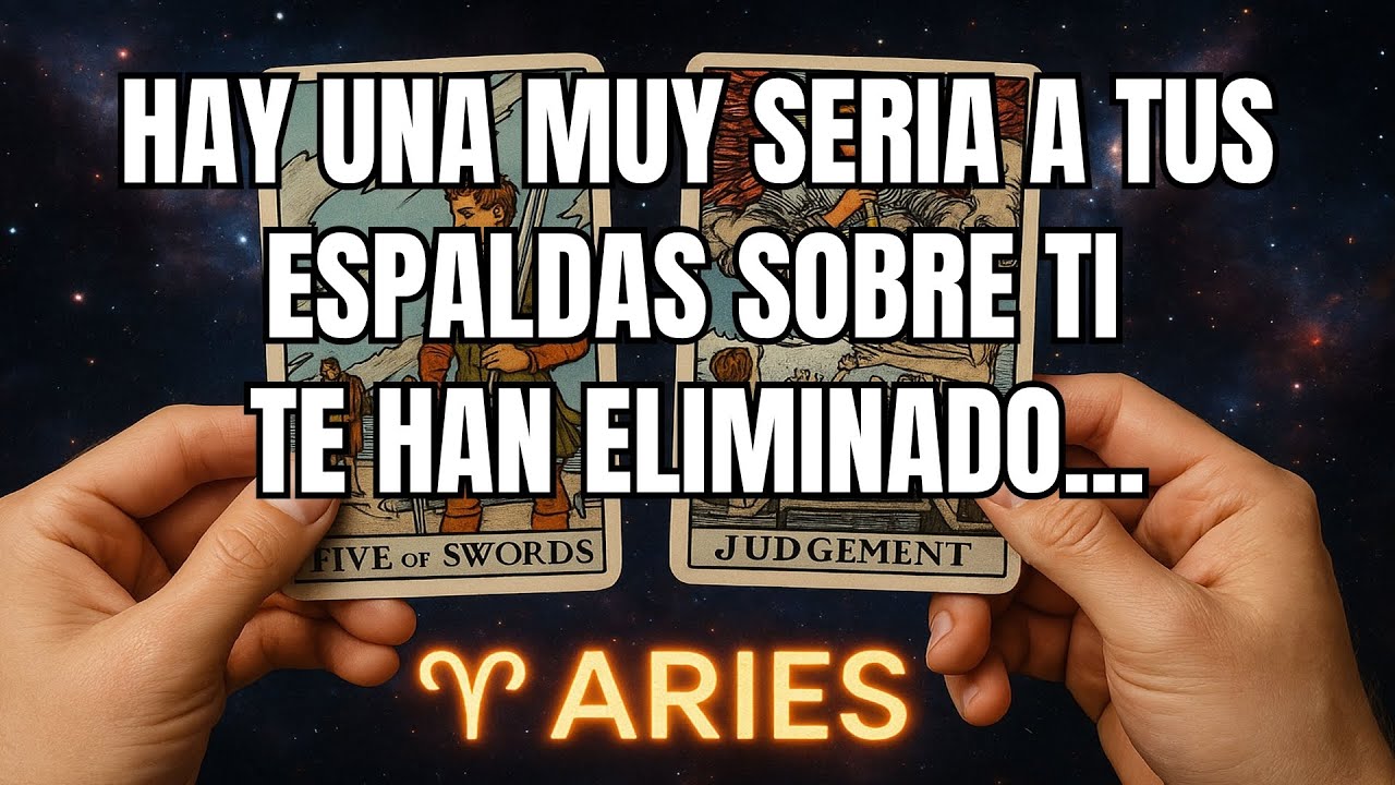 ARIES♈️HAY UNA PELEA MUY SERIA A TUS ESPALDAS SOBRE TI. TE HAN ELIMINADO, PERO.