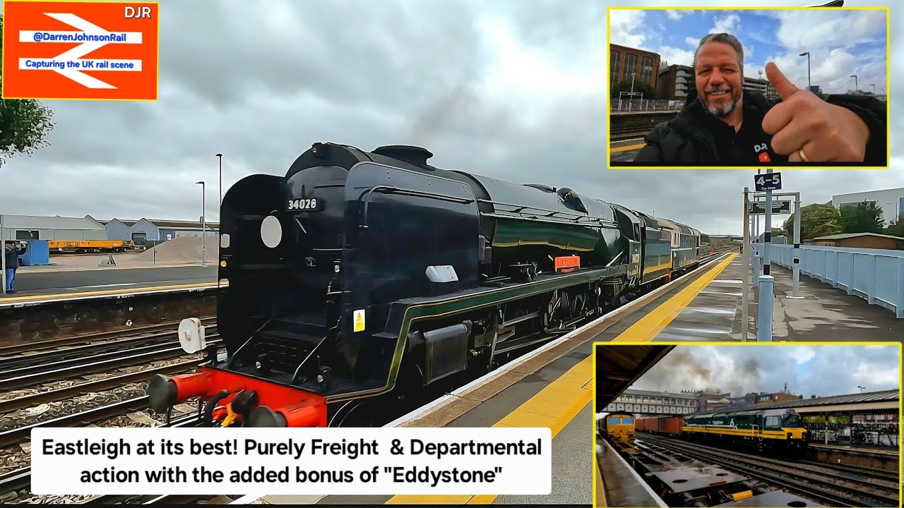 Pure freight & departmental movements with the added bonus of Eddystone! All captured at Eastleigh 