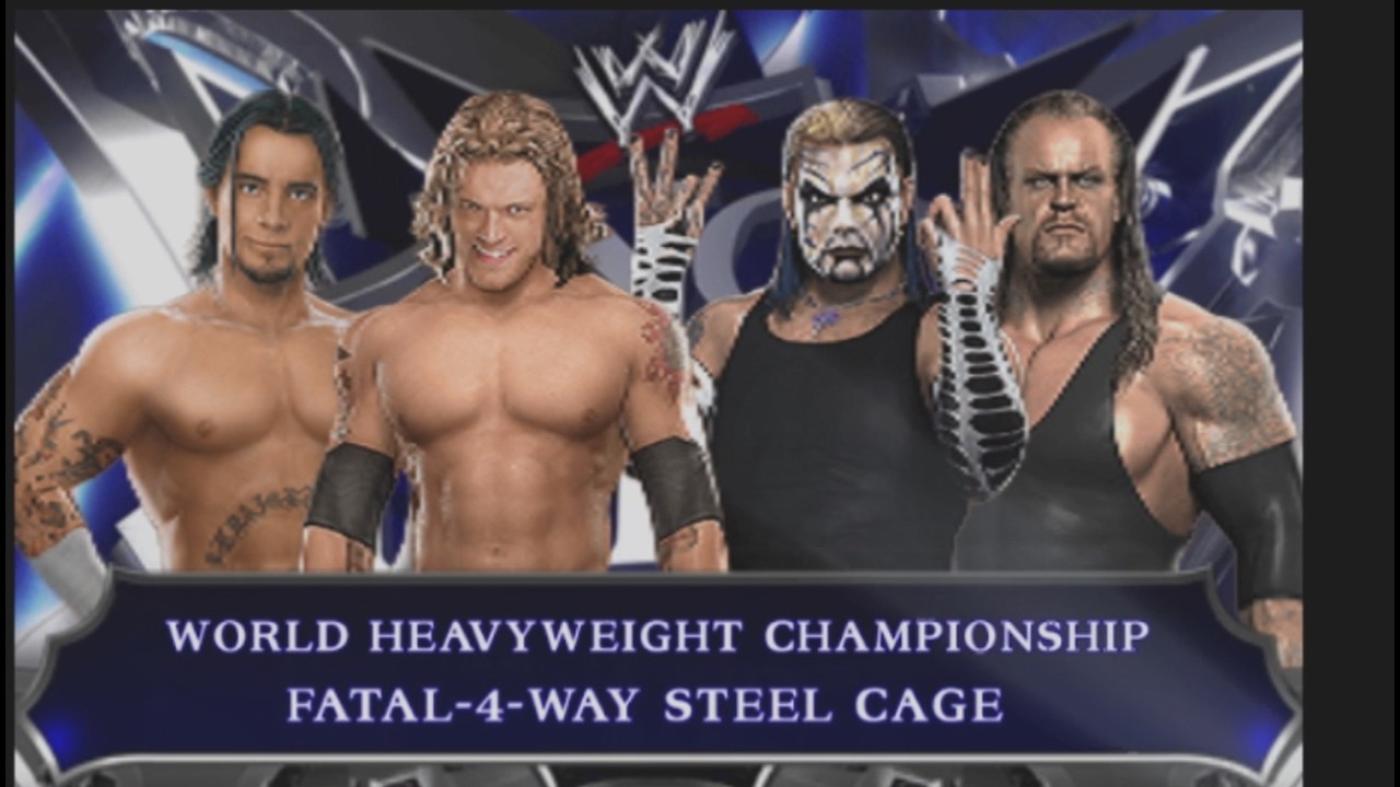 WWE SVR 2010 No Mercy Fatal 4 Way Match for the World Heavy Weight Championship INSANE ENDING!