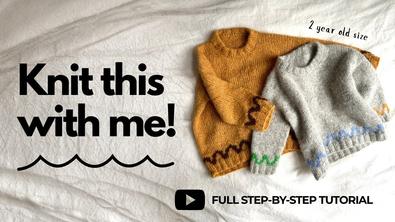 Easy Knitting Tutorial! Step-by-Step How to Knit a Toddler Sweater // The Mouji Sweater