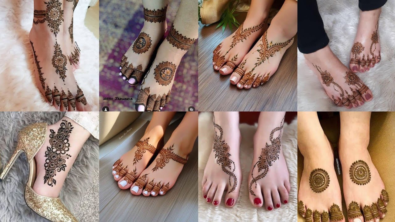 Very Much Gorgeous Stunning Elegant Looking Feets mehndi designs/2025 Foots mehndi designs Latest 😍