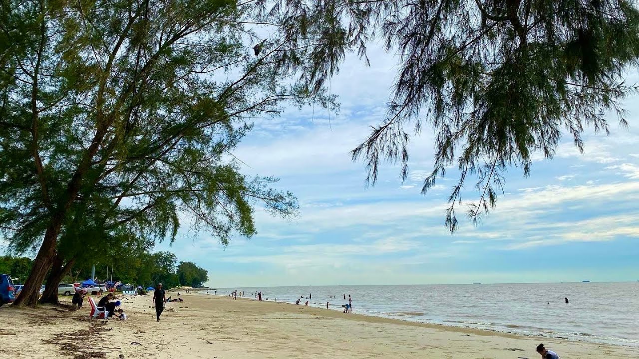 Morib Beach Kuala Langat Banting Selangor Malaysia | Beach Tour | A Day Trip | Walking with me