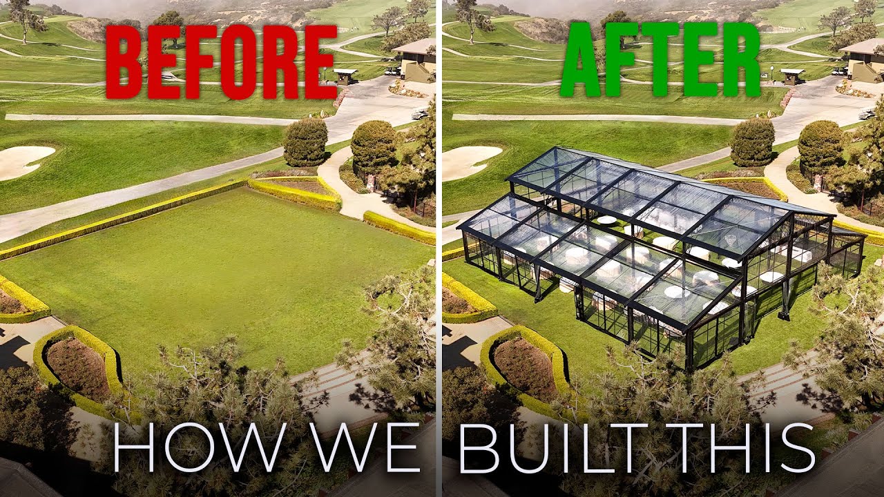 Building a Luxury Garden Atrium on the Cliffs of California | Event Setup BTS