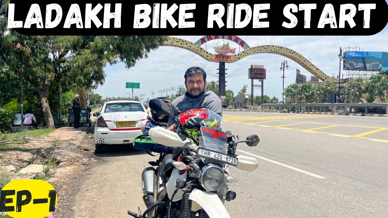 Ladakh Bike Ride Start | Haryana To Ladakh Bike RIde 2023 | Leh Ladakh Ride On Xpulse | EP-1