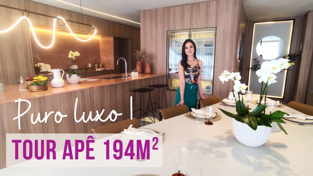 TOUR APÊ 194m² COM PAREDE DE VIDRO! SOFISTICADO NA MEDIDA CERTA ✨