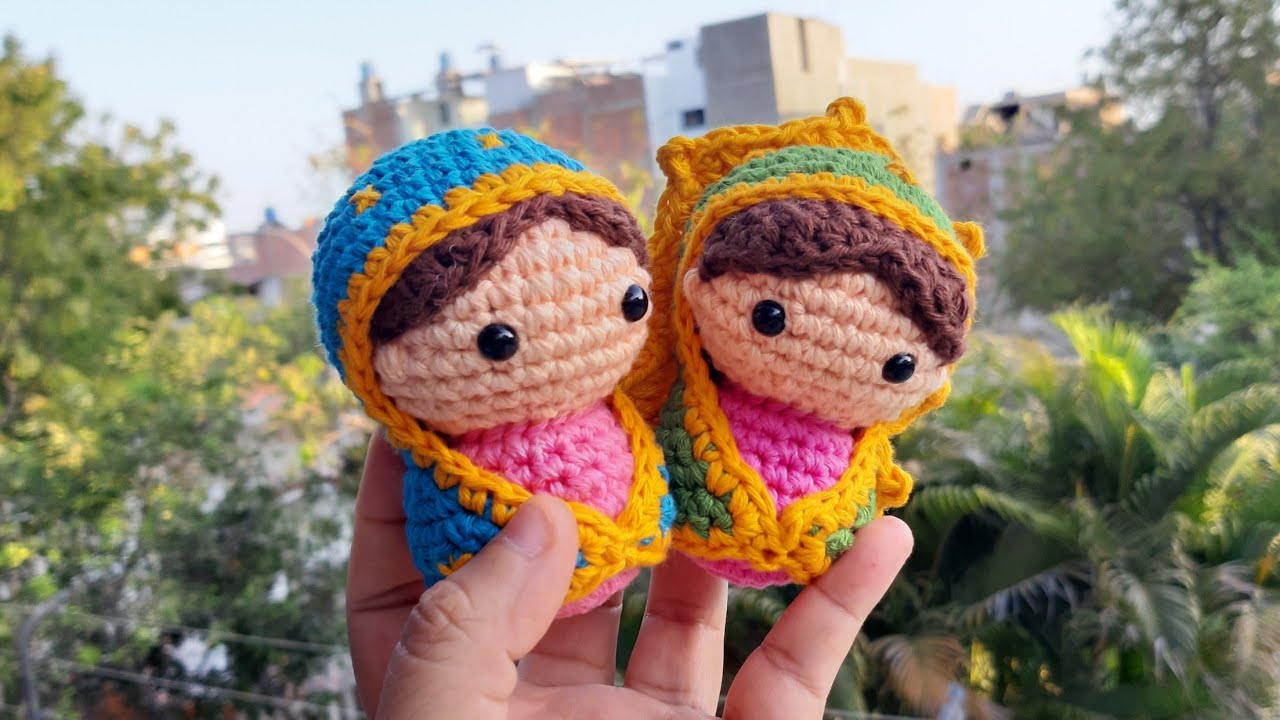 CÓMO TEJER SOUVENIR VIRGEN DE GUADALUPE AMIGURUMI A CROCHET 1/2