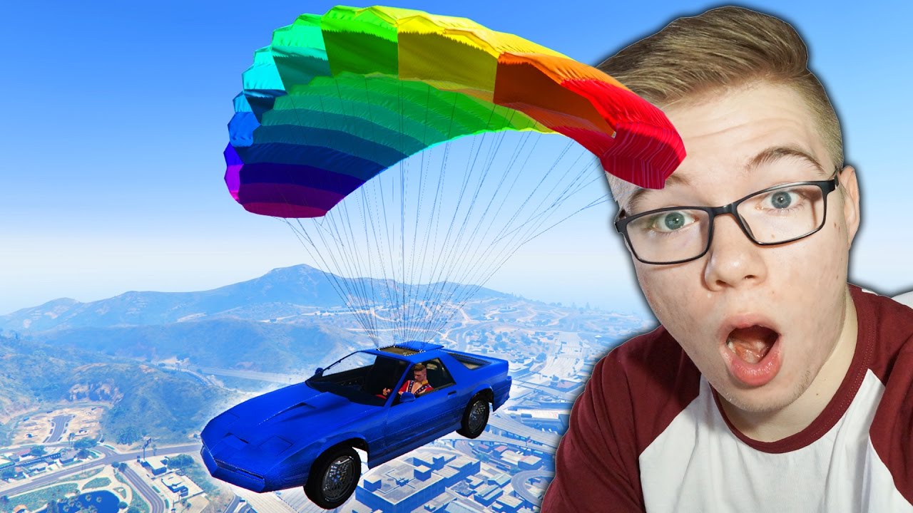 SAMOCH&Oacute;D ZE SPADOCHRONEM?! NOWE WYŚCIGI! | GTA Online [PL]