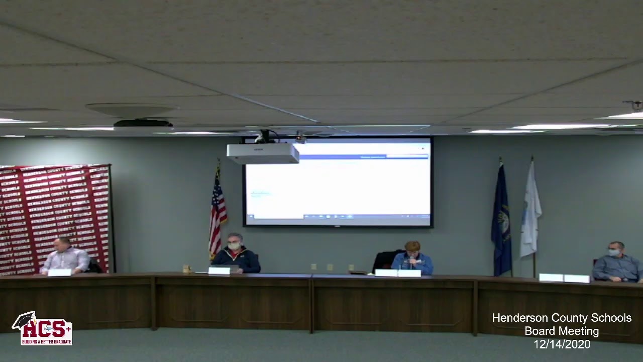 Henderson County Schools Board Meeting 12-14-20