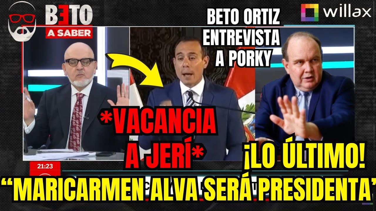 🔥¡QUIERO QUE MARICARMEN ALVA SEA PRESIDENTA! Rafael López Aliaga Entrevista con Beto Ortiz en Willax