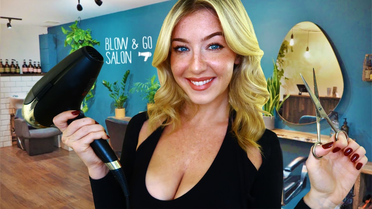 ASMR THE VERY ODD AUSTRALIAN BLOW DRY & HAIR CUT ✂️🦘