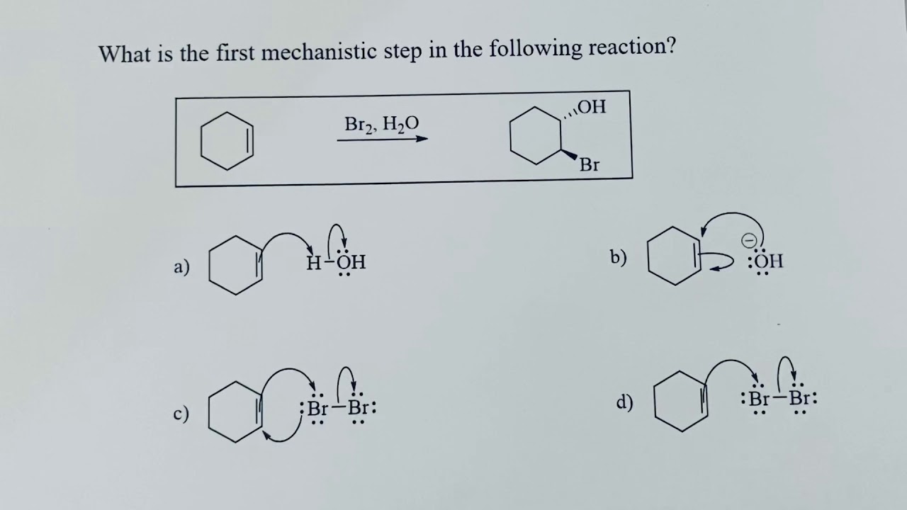 Halohydrin mechanism example