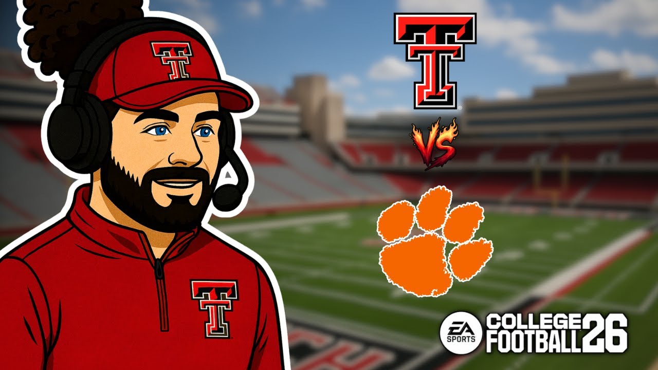 Texas Tech CFB 26 $1,000 Online Dynasty CFB Playoff Quarterfinal vs Clemson