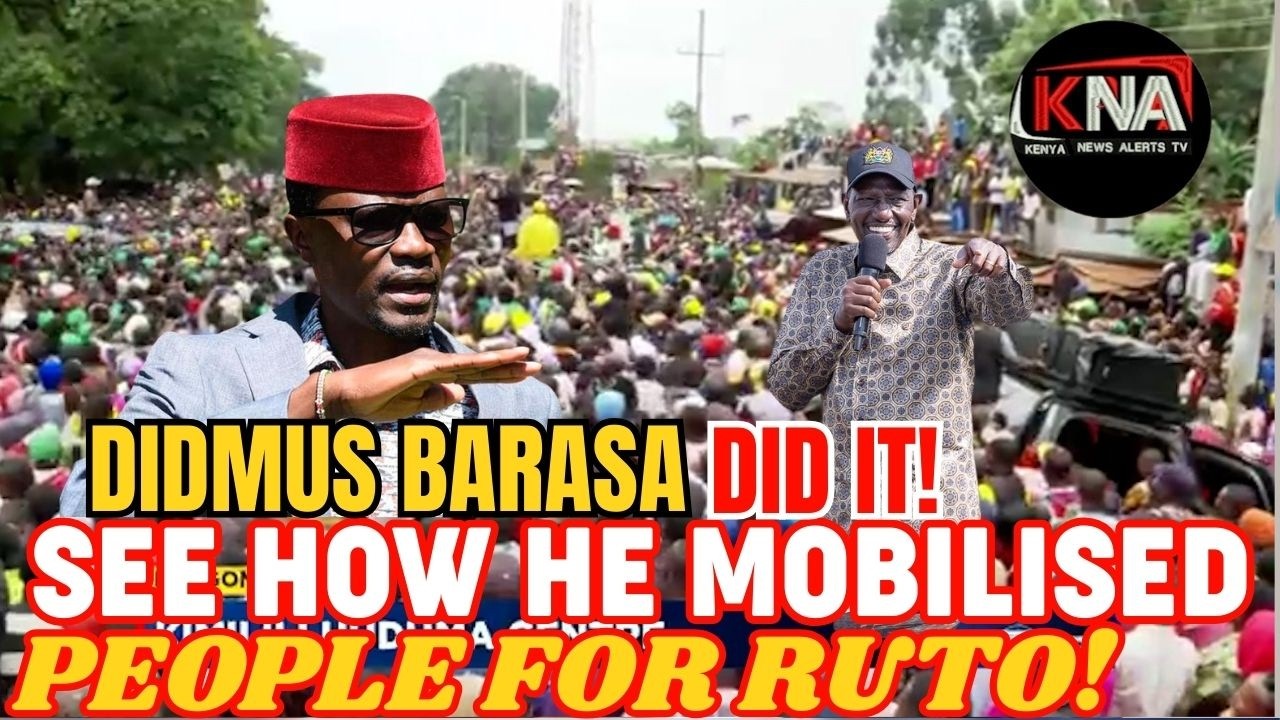 DIDMUS BARASA REALLY DID IT! SEE HOW HE MOBILISED HIS REGION FOR RUTO, MILLIONS FLOCK.
