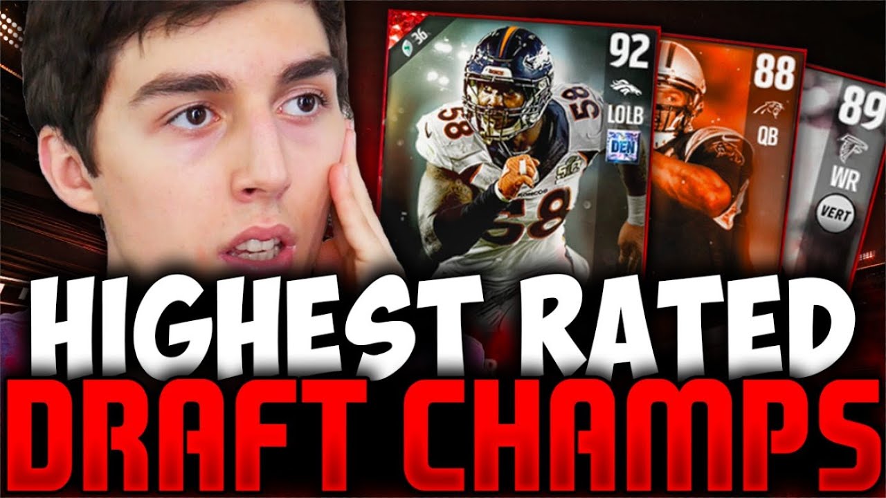 THE HIGHEST RATED DRAFT! MADDEN 17 EXTREME DRAFT CHAMPIONS