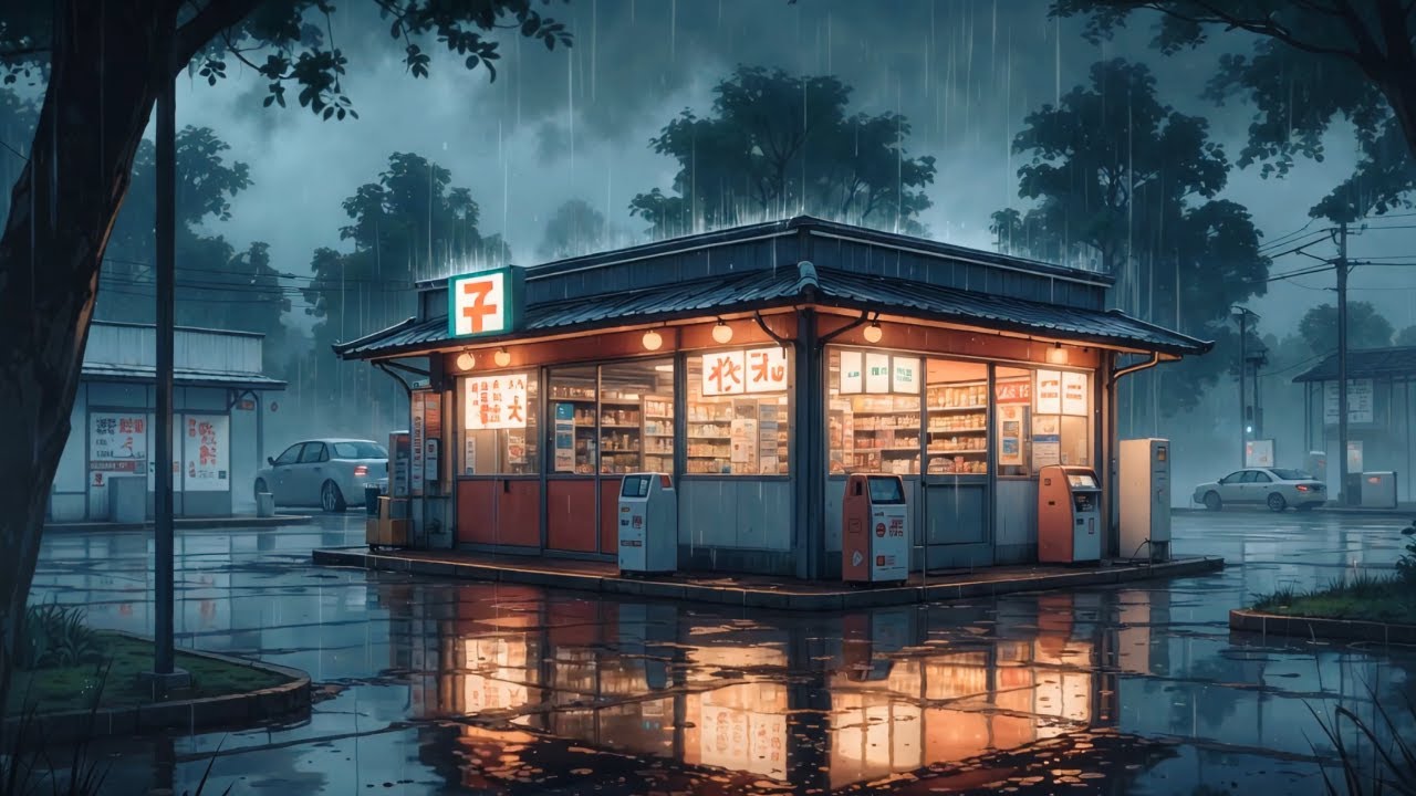 Дождливые сессии 🌧️ Гроза и мягкий лоуфай — расслабляющие звуки дождя для сна