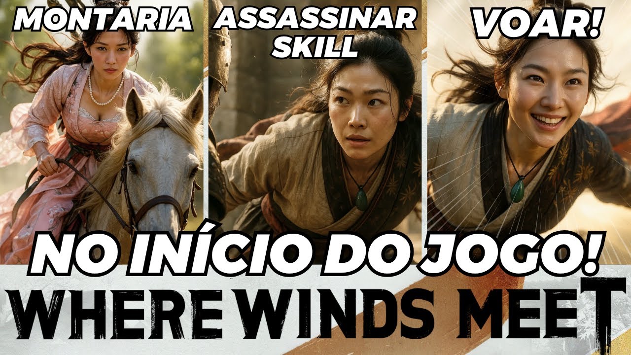 NO INÍCIO: MONTARIA, SKILL DE ASSASSINATO E VOAR EM WHERE WINDS MEET