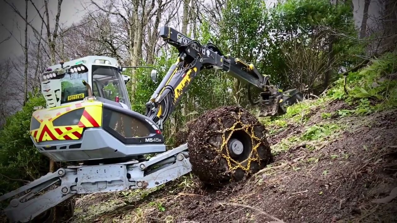 Groundlord Tree Contractors - Menzi Muck 545x mulching