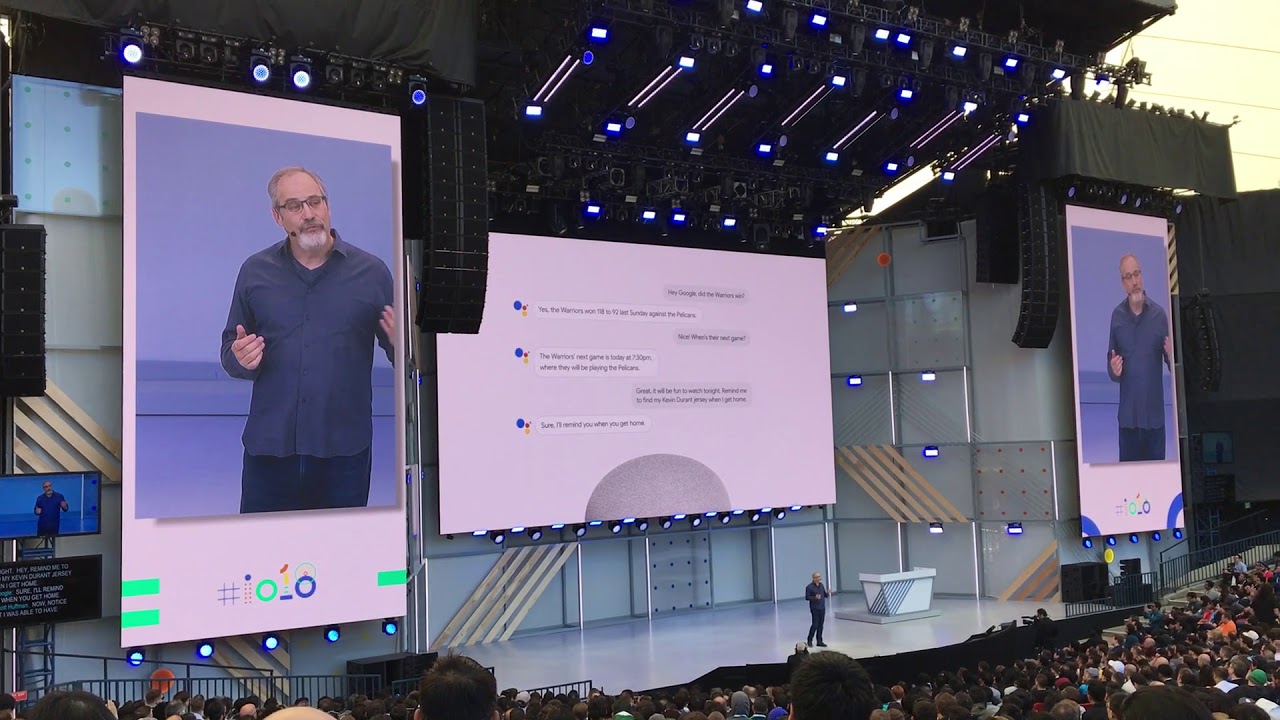 Google Assistant VP Scott Huffman Demonstrates Continued Conversation