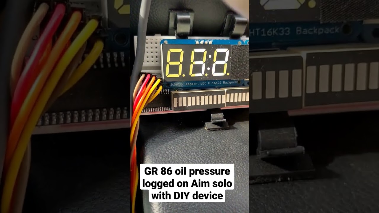 DIY GR86 oil pressure logging on AIM solo