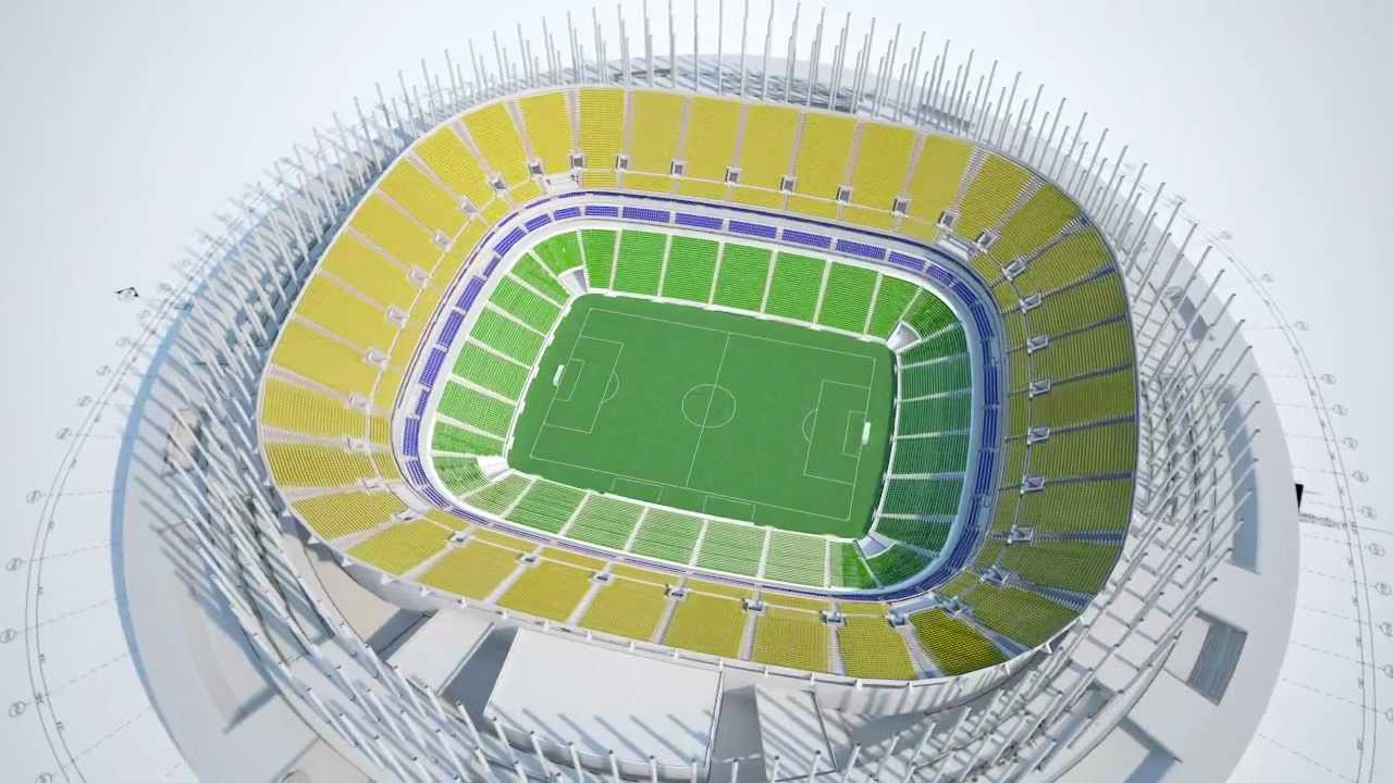 Maquete virtual do Estádio Nacional de Brasília Mané Garrincha