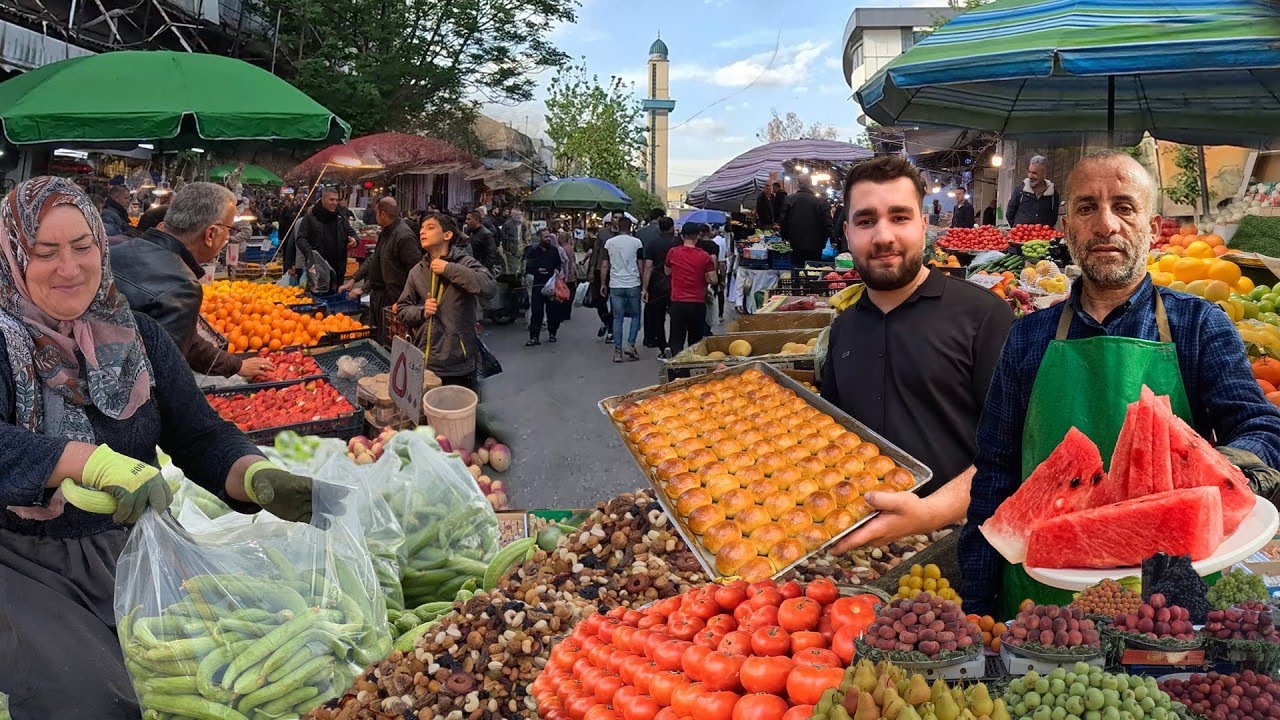 Kurdistan's LARGEST Bazaar Before Eid! IRAQ Street Food Tour!