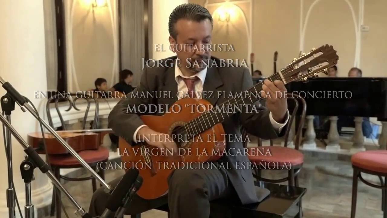 Jorge Sanabria interpreta la virgen de la macarena