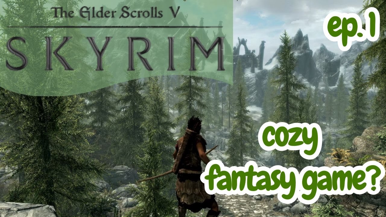 a cozy girl plays SKYRIM for the first time | ep 1